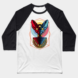 Ancient Sphinx Cat Baseball T-Shirt